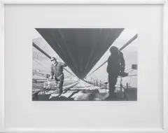 Golden Gate Bridge Workers by Peter Stackpole, 1936, Gelatin Silver Print, sold Jul 2025