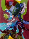 Dapheri by George Fitremann, Etching and Aquatint in Colors, sold Jul 2025