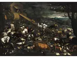 Die Tiere Betreten die Arche Noah by Leandro Bassano, oil on canvas, sold Jun 2023