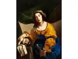 Judith mit dem Haupt des Holofernes by Bernardo Cavallino, oil on canvas, offered Sep 2025