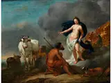 Hera, io und der Hirte Argos by Nicolaes Pietersz. Berchem d. J., oil, offered Apr 2016