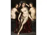 Drei Grazien by Florentinischer Manierist um 1600, oil on canvas, offered Sep 2023