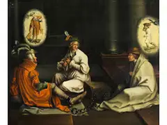 Josef Deutet die Träume im Gefängnis by Lucas van Leyden, oil on panel, offered Mar 2026