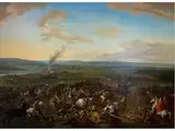 Die Schlacht bei Höchstadt by Jan van Huchtenburgh, oil on canvas, sold Mar 2026