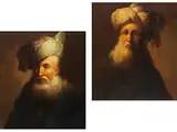 Paar Männliche Portraits by eigentlich „Christian Wilhelm Ernst Dietrich “ Christian Dietricy, oil on panel, offered Jun 2024
