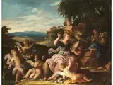Allegorie des Frühlings by Andrea Pozzo, oil on canvas, sold Mar 2024