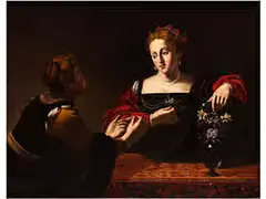 Martha und Magdalena by Pietro Paolini, oil on canvas, sold Mar 2015