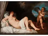 Den Goldregen Empfangend by Alessandro Varotari, oil on canvas, offered Jun 2025