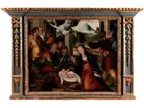 Anbetung des Kindes in Bethlehem by Jan Provoost, oil, offered Apr 2016
