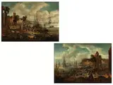 Gemäldepaar by Adriaen Frans Boudewijns d. Ä., oil on canvas, sold Mar 2017
