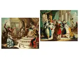 Salomone Adora gli Idoli (salomo Huldigt den Fremden Göttern) by Domenico Fontebasso, oil on canvas, offered Mar 2025