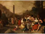 Tanz um das Goldene Kalb by Frans Francken der Jüngere, oil on panel, offered Jul 2015