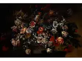 Grosses Blumenstillleben by Jean-Baptiste Belin de Fontenay, oil on canvas, offered Jun 2016