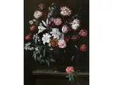 Blumenbouquet in Glasvase by Peter van Kessel, gest. 1668 Ratzeburg, oil on canvas, offered Mar 2023