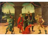 Enthauptung Einer Heiligen by Vincenzo Frediani, oil, offered Sep 2025