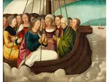 Schifffahrt der Heiligen Ursula von Köln by Wolf Traut, oil, offered Jun 2024
