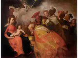 Anbetung der Könige by Abraham Bloemaert, oil on canvas, sold Sep 2024