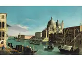 Venedig - Blick auf Santa Maria Della Salute by Venezianischer Vedutist, oil on canvas, sold Dec 2024