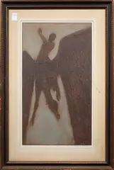 Untitled by Dean Meeker, etching, sold Mar 2024