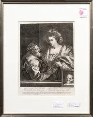 Untitled by Anthony van Dyck, engraving, sold Mar 2024