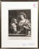Untitled by Anthony van Dyck, engraving, sold Mar 2024