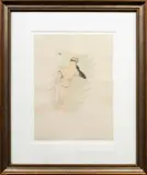 Yvette Guilbert by Henri de Toulouse-Lautrec, lithograph in colors on wove paper, sold Mar 2024