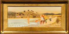 Untitled by Max Savy, oil on canvas, sold Mar 2024