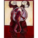 Untitled by Dion Manriquez, 1966, oil on canvas, sold Apr 2024