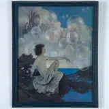 Framed Antique Print on Paper by Air Castles, Air Castles is a beautifully colored antique print on paper, sold Nov 2024