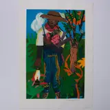Original Lithograph on Paper by The Lantern, A vibrant original color lithograph on paper entitled The La, sold Nov 2024