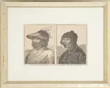 Portrait of a Man and Woman of Oonalashka by Alexander Hogg, Engraving, sold Jul 2025