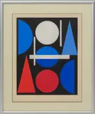 Nude by Auguste Herbin, 1960, Serigraph on Paper, sold Jul 2025
