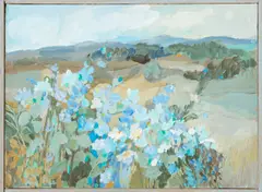 Wildflower Landscape Scene by June Owen, Acrylic on Canvas, sold Jul 2025