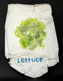 Lettuce by Mary Jo Schwalbach, Oil on Metal Panel, sold Jul 2025