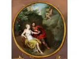 Venus und Adonis by Balthasar Beschey, oil on panel, sold Mar 2024