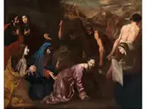 Der Gang Nach Golgota by Agostino Beltrano, oil on canvas, sold Mar 2024