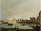 Der Bacino di san Marco mit san Giorgio Maggiore und der Punta Della Dogana by Francesco Tironi, oil on canvas, offered Sep 2023