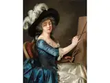 Die Malerin an der Staffelei by Adélaïde Labille-Guiard, oil on canvas, offered Sep 2023