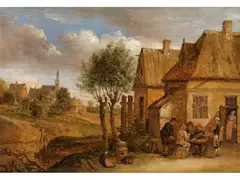 Untitled by David Teniers d.J., oil on canvas, sold Dec 2022