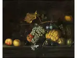 Früchtestillleben by Agostino Verrocchi, oil on canvas, sold Sep 2022