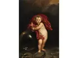 Salvator Mundi by Anthonius van Dyck, oil on canvas, sold Jun 2024