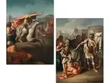 Szenen aus der Früh- und Gründungsgeschichte Roms by Fedele Fischetti, oil on canvas, sold Mar 2023