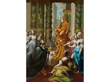 Römischer Kaiser bei der Huldigung der Aphrodite by Francesco Fontebasso, oil on canvas, offered Sep 2024