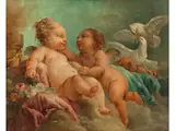 Untitled by François Boucher, oil on canvas, offered Dec 2022