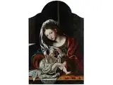 Maria mit dem Kind und Kirschen by Genannt Mabuse Jan Gossaert, oil, sold Jul 2018