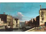 Venedigvedute mit Blick vom Campo san vio Über den Canal Grande by Apollonio Facchinetti, oil on canvas, sold Mar 2025
