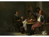 Bäuerliche Mahlzeit by Cornelis Saftleven, oil on panel, offered Sep 2019