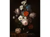 Blumenbukett in Einer Kristallvase by Nicolaes van Verendael, oil on canvas, sold Jul 2015