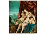 Venus und Adonis mit Cupido by Hans Rottenhammer, oil on copper, offered Sep 2018