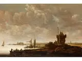 Landschaft by Jan van Goyen, 1596 Leiden – 1656 Den Haag, oil on panel, sold Jun 2016